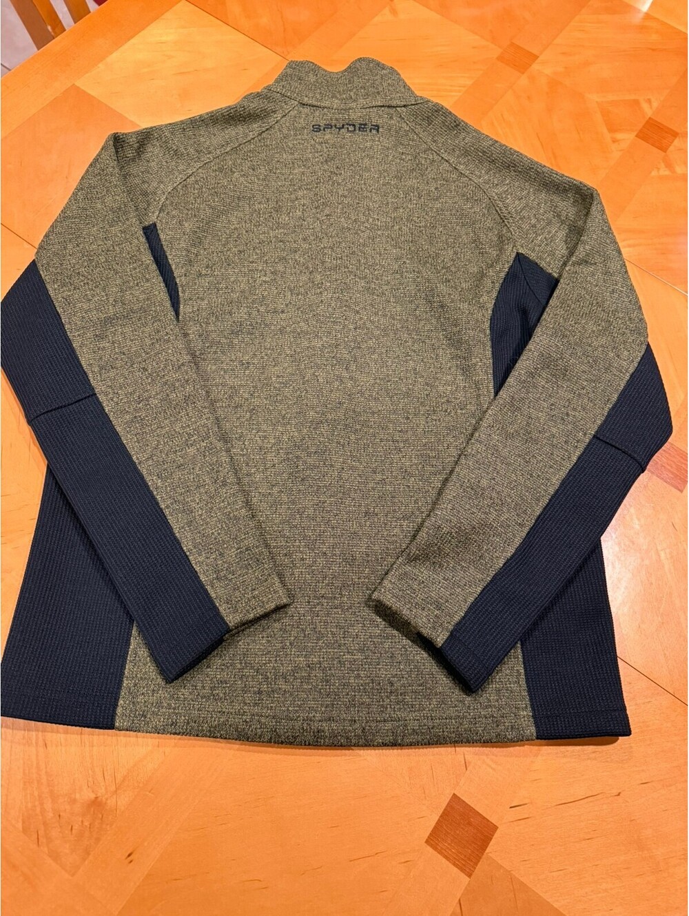 Spyder Core Sweater Jacket Men L Olive Black Full Zip Fleece Ski US Team - Picture 8 of 9